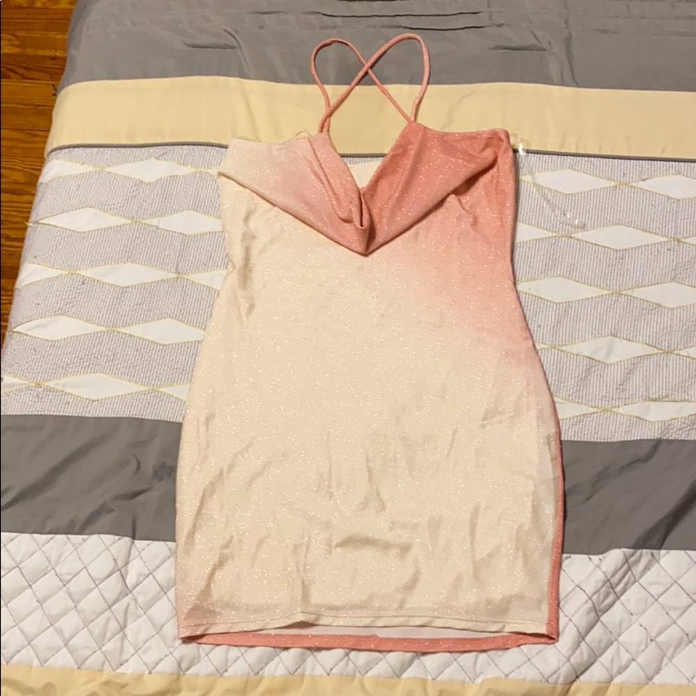 Mini pink dress